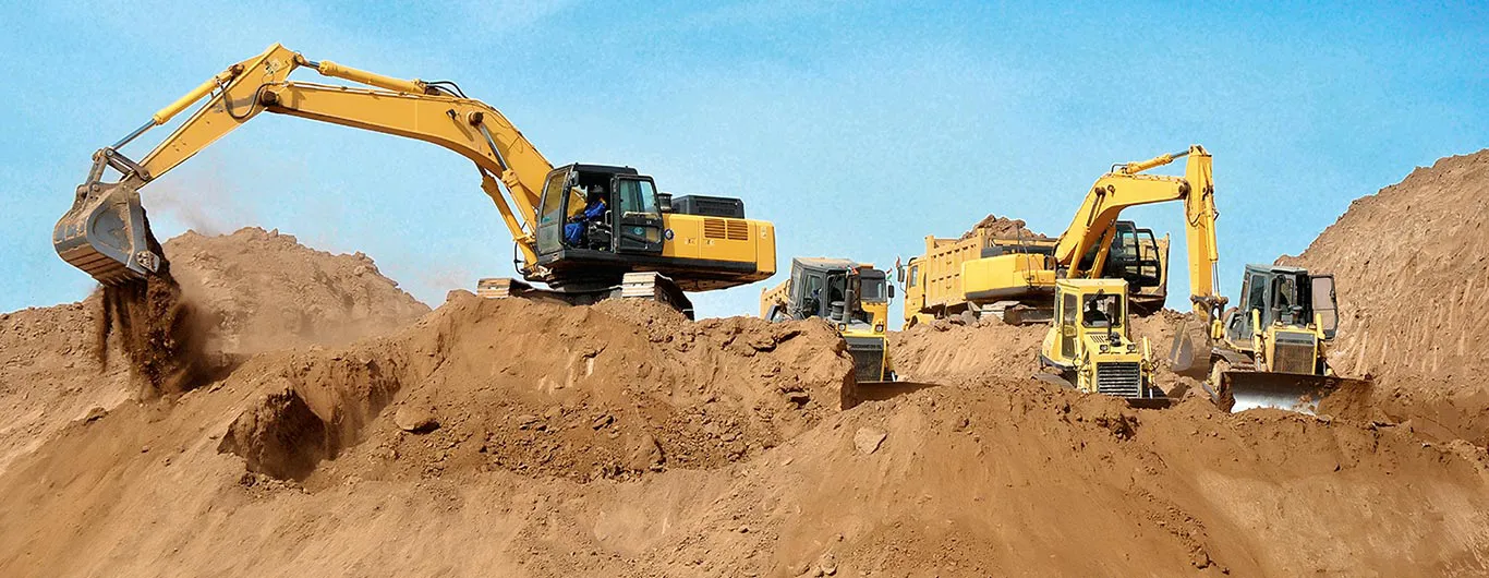 Construction Equipment on Job Site